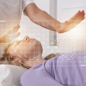 Woman Receiving Energy Healing Session